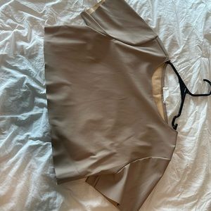 Leather crop top size small
